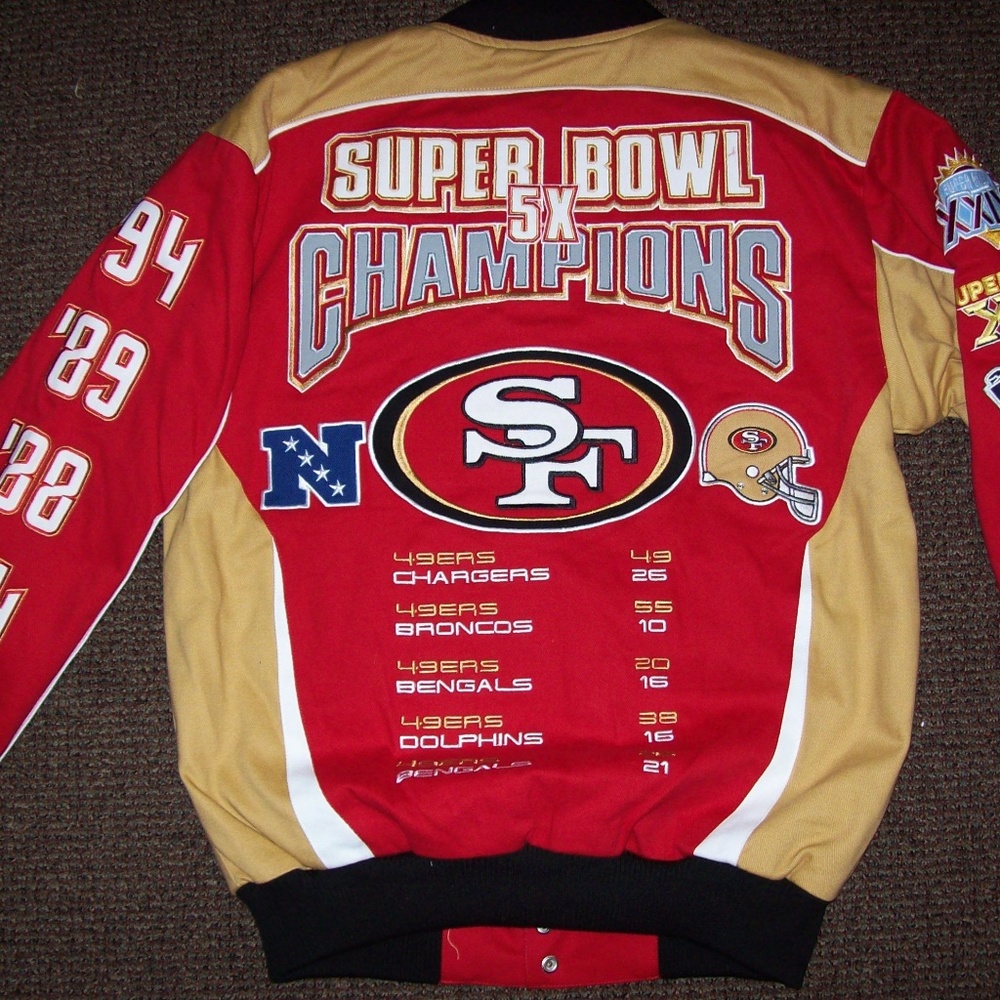 SAN FRANCISCO 49ERS 5X SUPER BOWL CHAMPIONS JACKET_6